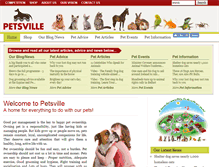 Tablet Screenshot of petsville.ie